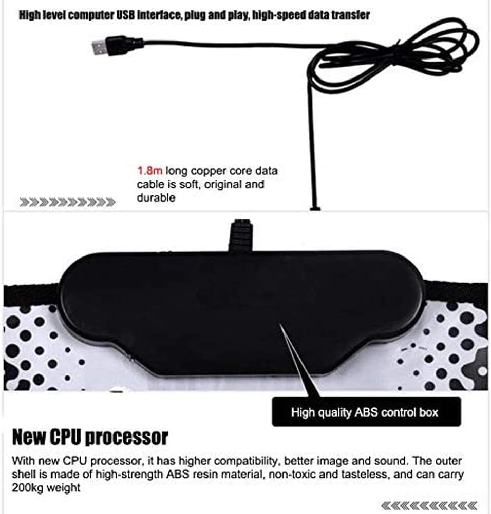 Computer Dancing Mat, Non-Slip Home Dance Mat for Kids and Adults, USB Dancing Game with Built-in Music, Interesting Exercise, Hop and Jump onto Blinking Arrows (As Shown)