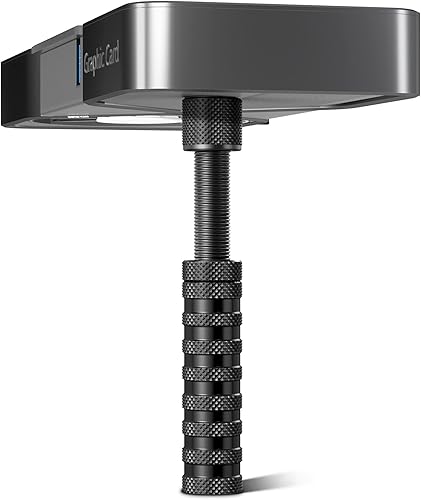 Miniatura 7 de Soporte de GPU, 2.75-4.52 pulgadas GPU Sag soporte con hoja antideslizante, soporte de GPU para evitar el hundimiento de la tarjeta gráfica (plata)