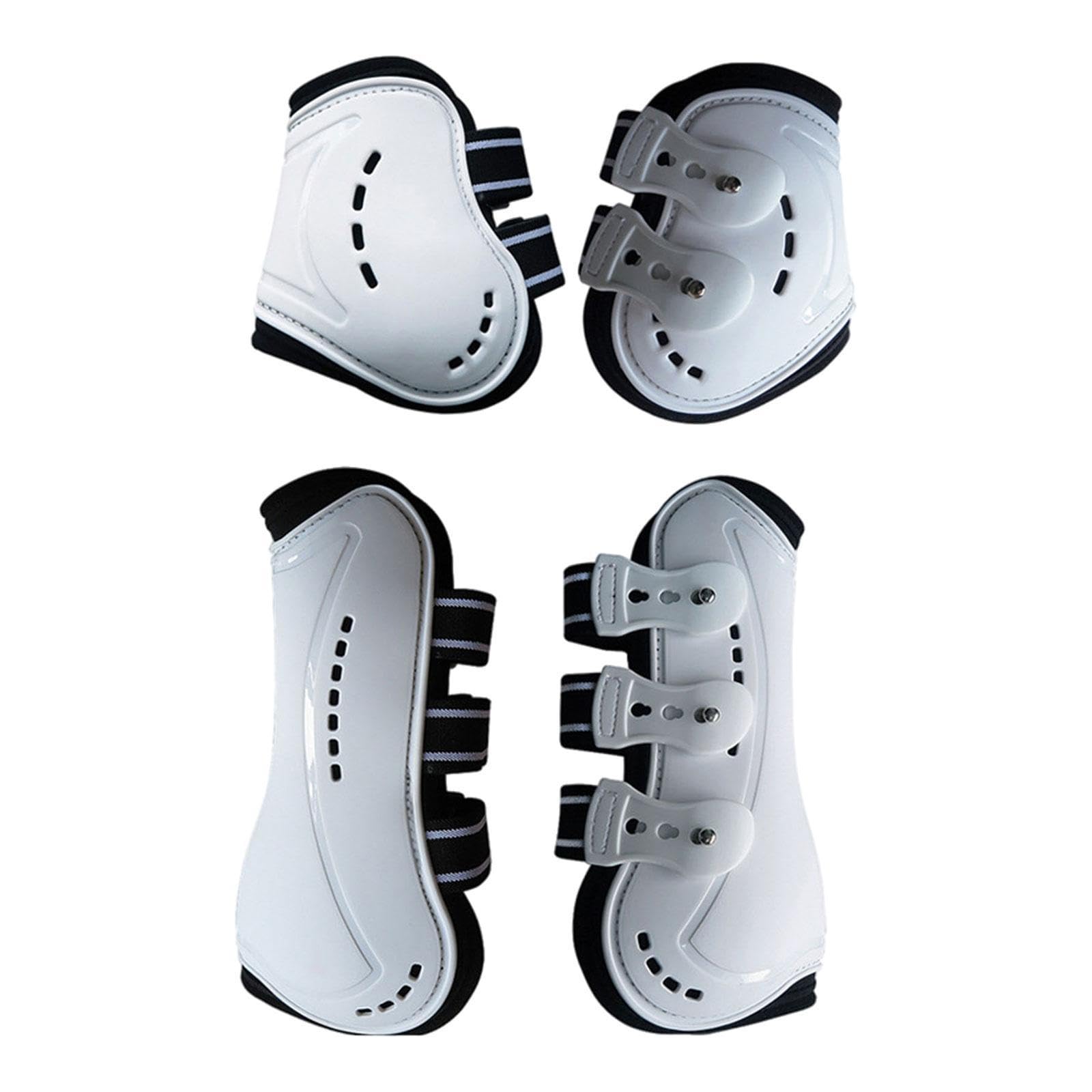 Juego de 4 Botas Protectoras para Patas de Caballo, con Absorción de Impactos, Multifuncionales, Ideales para La Protección de Las Patas Y como Acceso