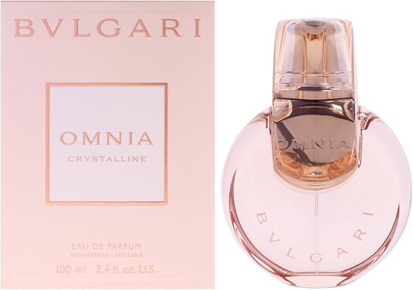 Omnia Crystalline de Bvlgari para Mujer - 3.4 oz EDP Spray Floral, 3.4 onzas líquidas (Paquete de 1)