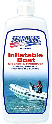 Seapower Marine - Limpiador inflable para barcos, goma y vinilo, 16 onzas