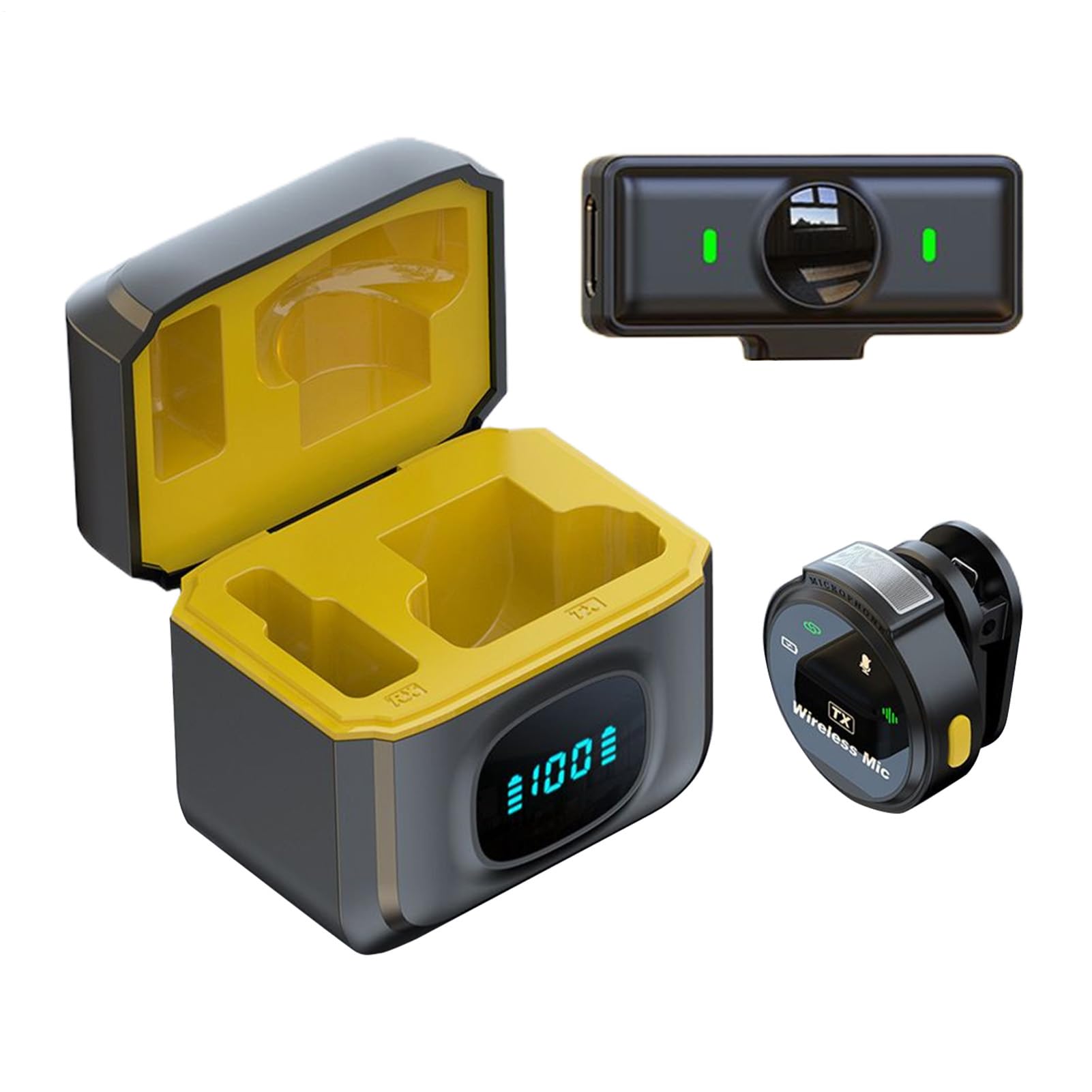 Mini microphone magnétique à clipser avec batterie 12h pour vlogging - 8