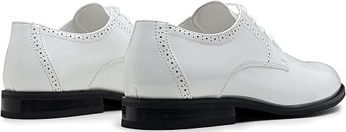 Miniatura 8 de Vostey - Zapatos de vestir para hombre, estilo clásico Wingtip Brogue para hombre, Oxfords