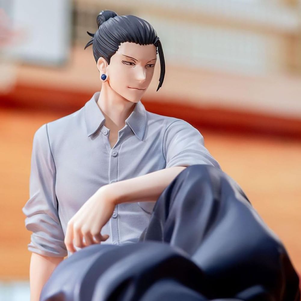 Puruuige Yuji Itadori Figuur Standbeeld Anime Q-versie Megumi Figuur 9,5 cm Look Up Pose Model Standbeeld PVC Schattig Taartdecoratie