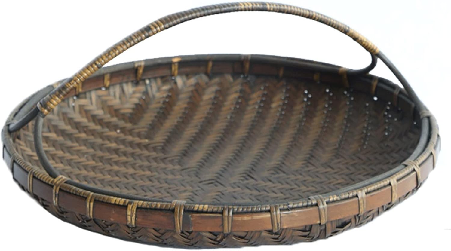 Pallets Trays Woven Trays with Handles Serving Trays Tea Sets Coffee Tables Decorative Trays Food Storage Trays for Serving Drinks and Food on The Living Room Family Table Tray(B)