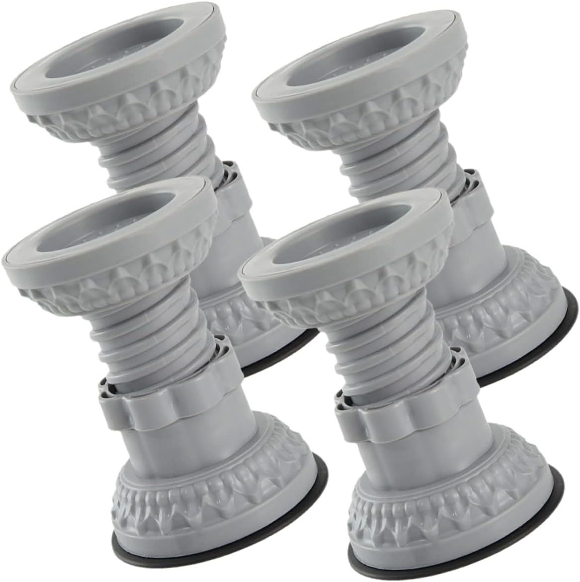 4Pcs Washing Machine Foot Pads Slip Non Skid Stabilizers for Vibration Washer Leg Lift Pads with Strong Suction for Noise Reduction