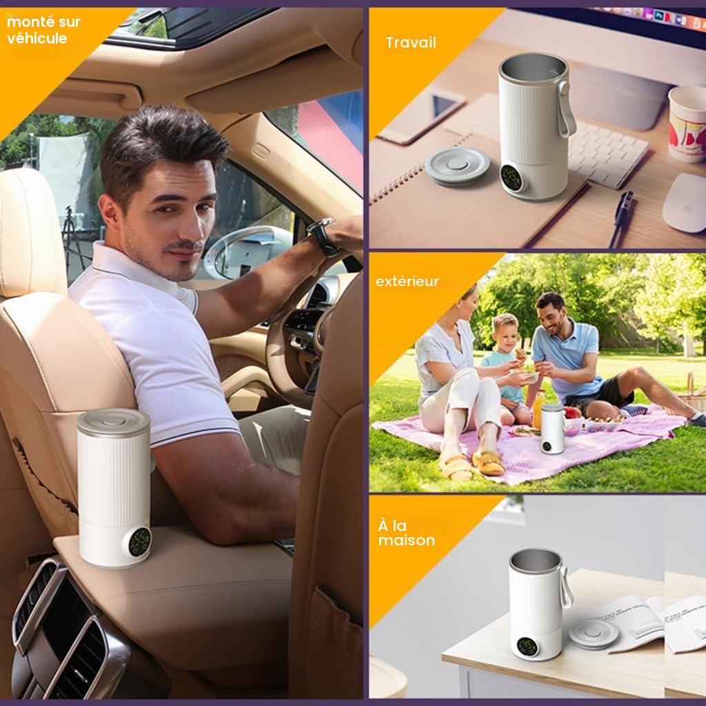 Mug isotherme rechargeable par USB avec 6 températures de chauffage USB
