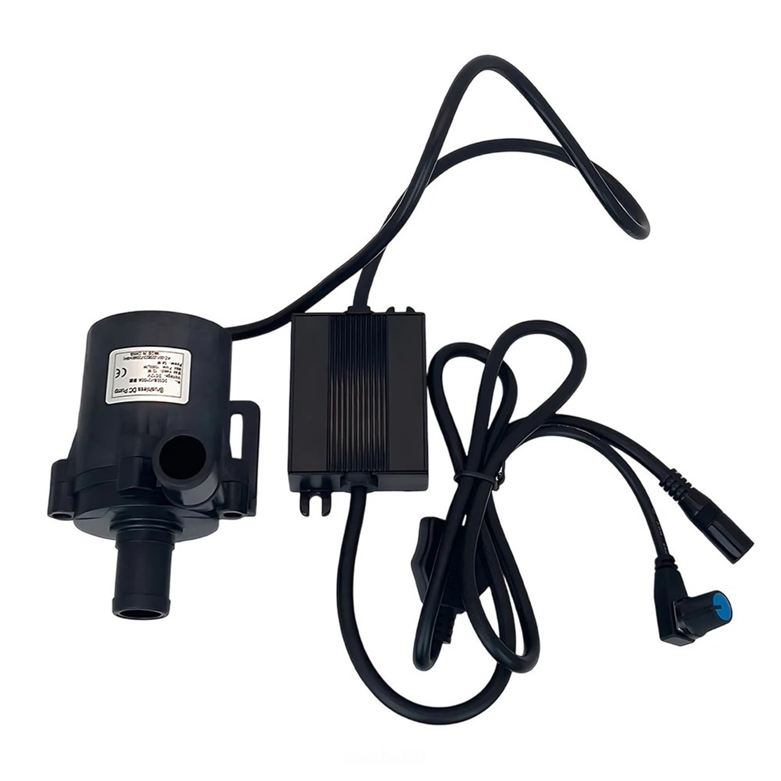 Motore silenzioso senza spazzole DC12/24V 1380/1650/1800L/H pompa dell'acqua sommergibile, adattatore di alimentazione 8/10/13m (12100A)