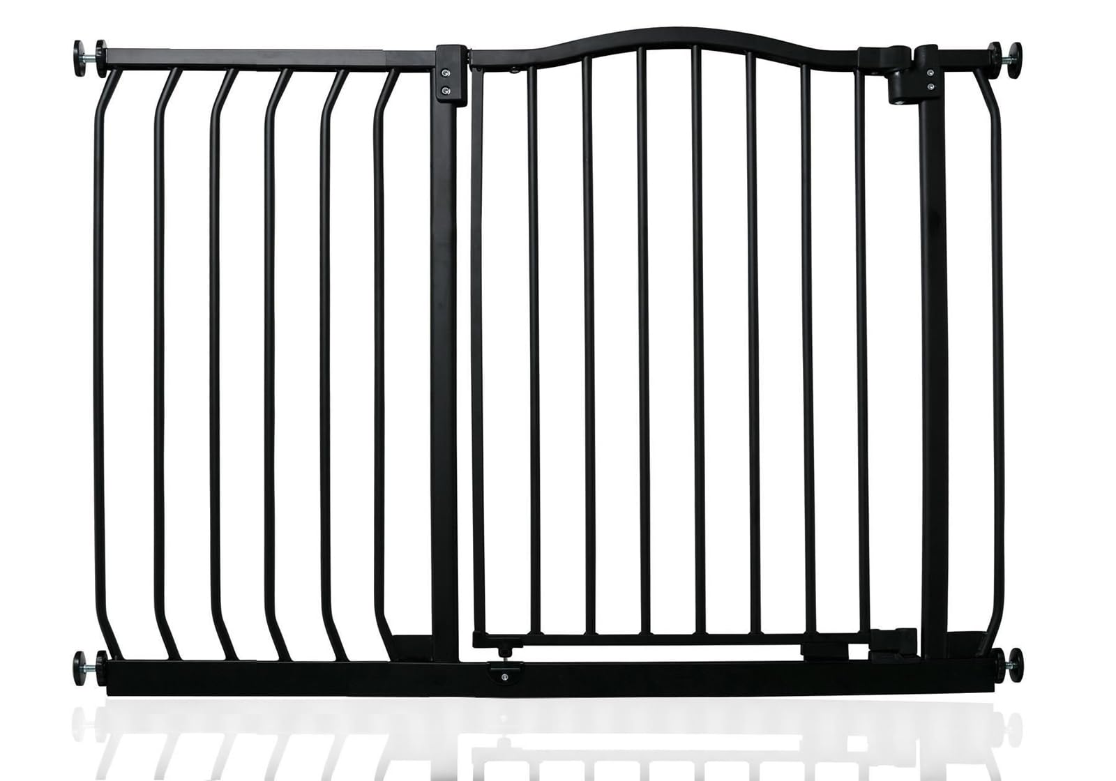 Safetots Curved Top Safety Gate, 71cm - 80cm, Matt White, Pressure Fit Stair Gate, Baby Gate for Doors Hallways and Spaces, Safety Barrier, Easy Installation — view 44