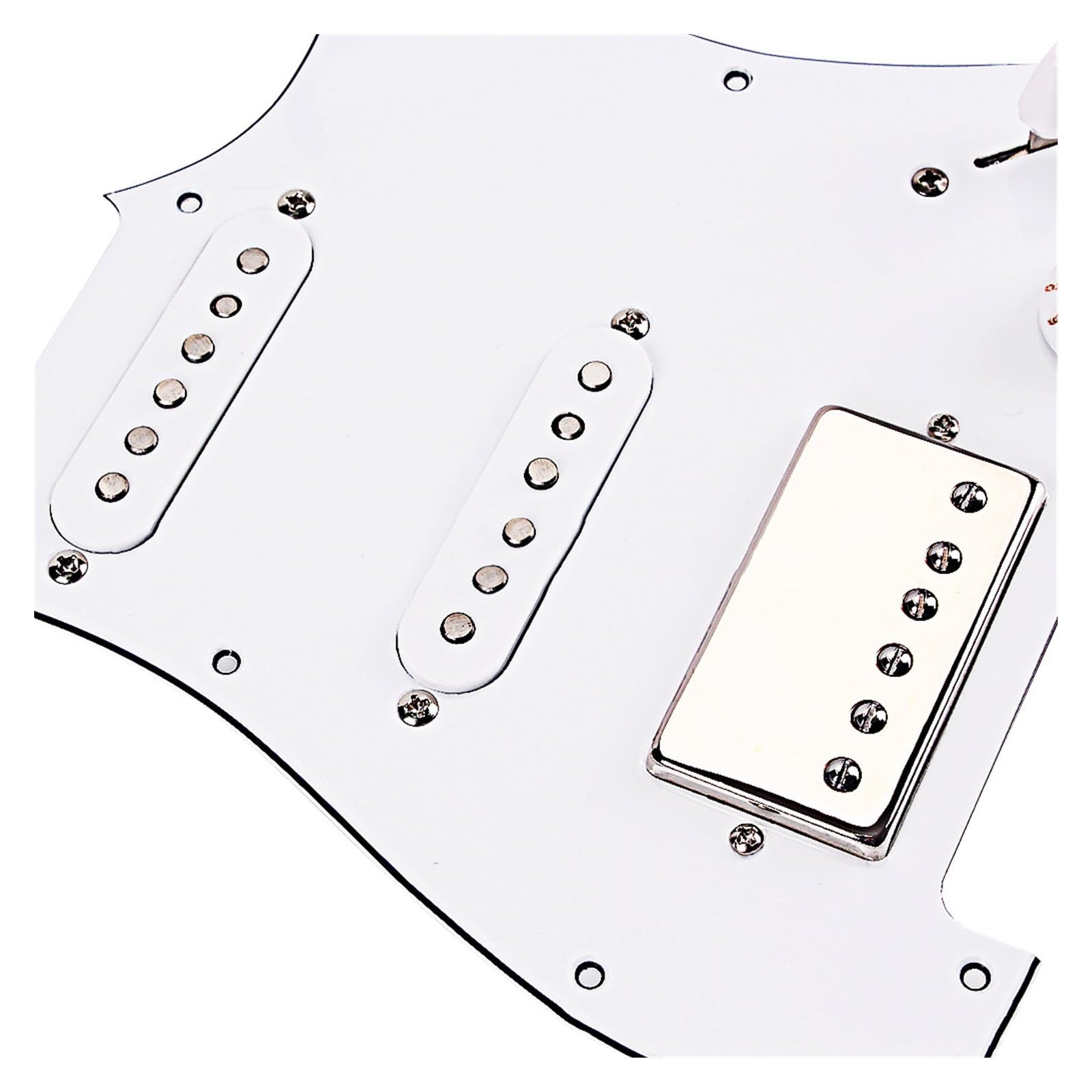 Pickguard Z Pojedynczą Miedzianą Obudową Biały I Czarny/biały Akcesoria Do Instrumentów Muzycznych