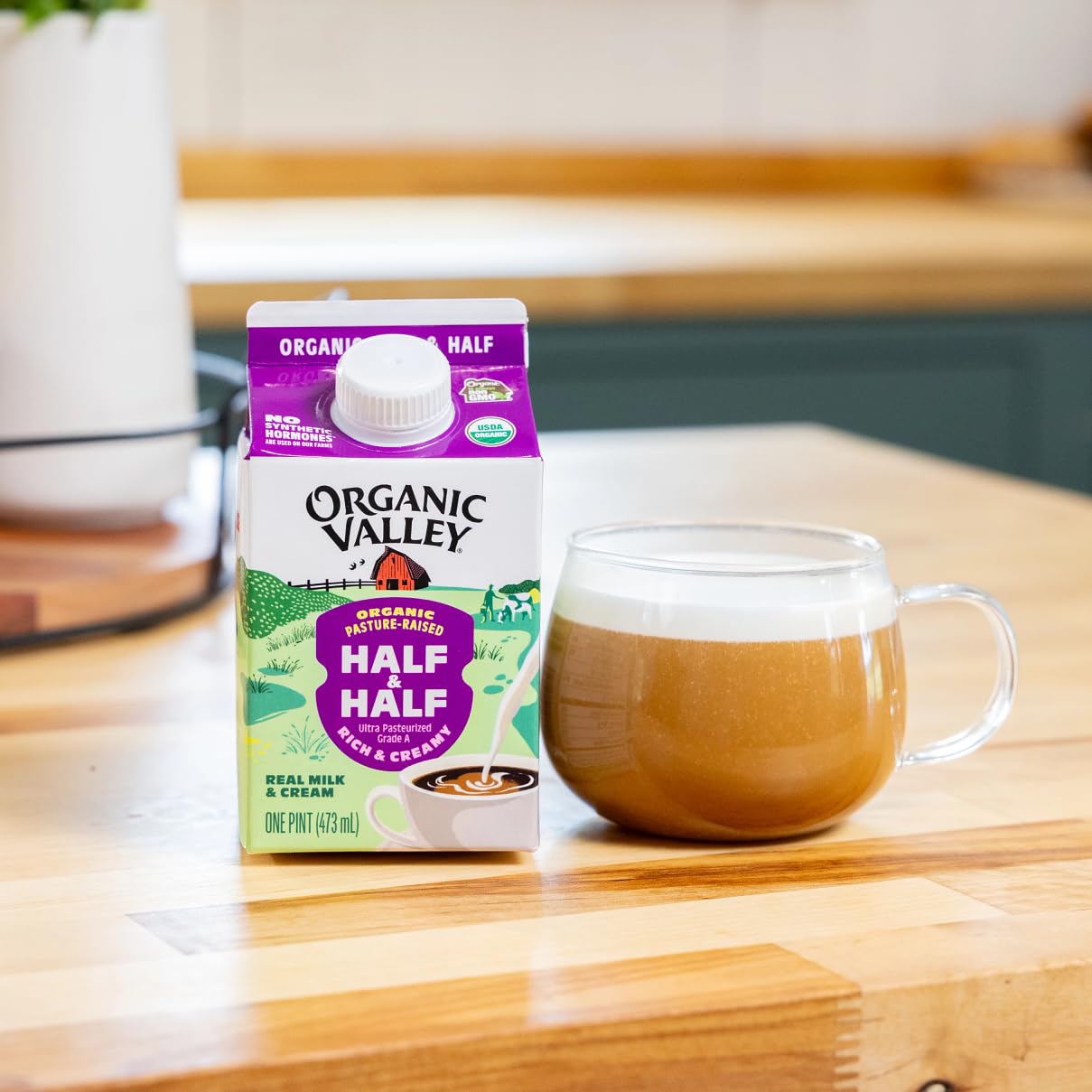 Organic Valley Half Half 16 fl oz — view 3