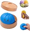 Giant Glitter Dumpling, Blue Giant Squishy Dumpling Stress Toy Cute Steamer Bun Design Stress & Anxiety Relief Squishy Dumplings Toys (Blue)