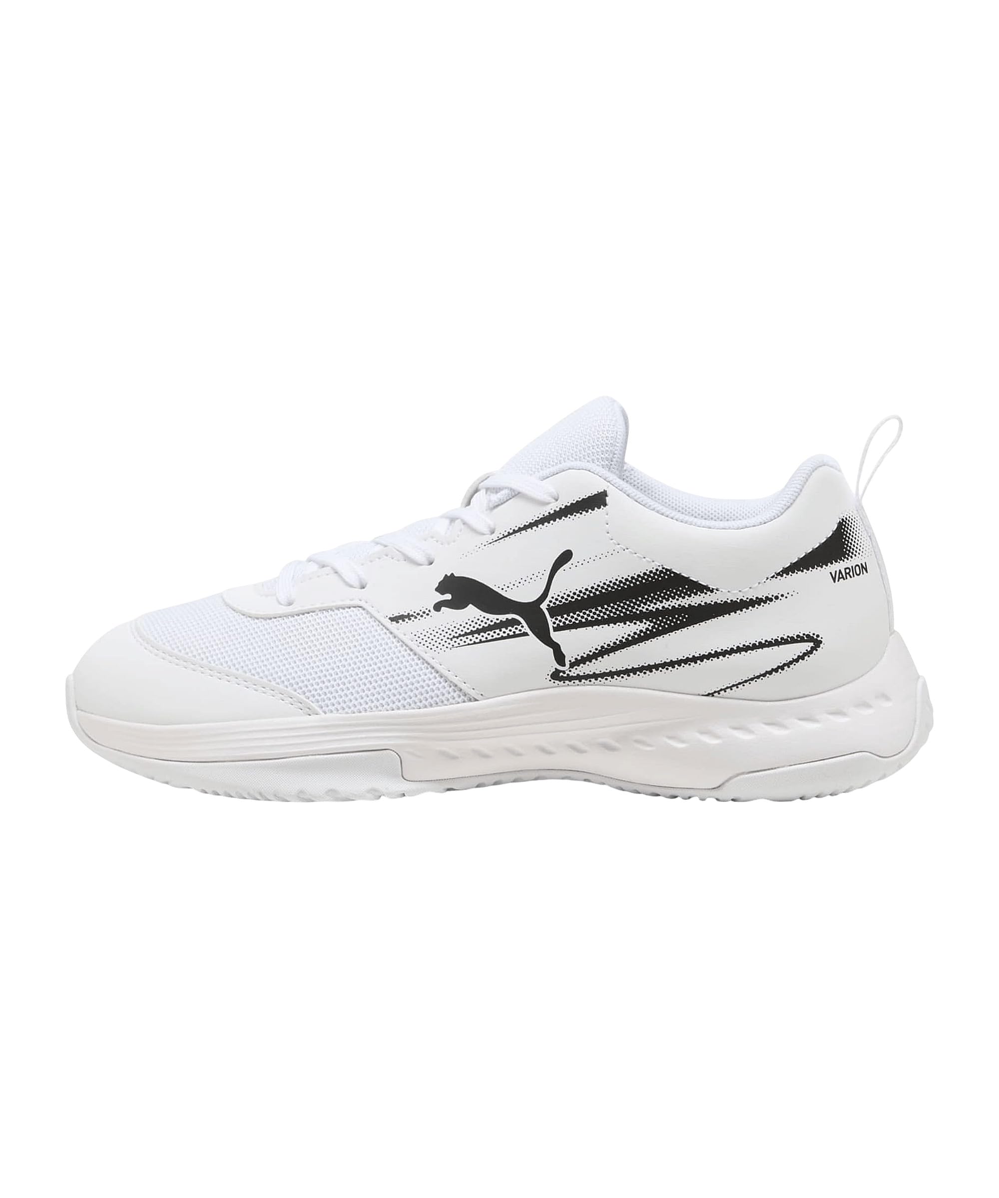 PUMA VARION II JR, Indoor Court Shoe, White Black, 34 EU