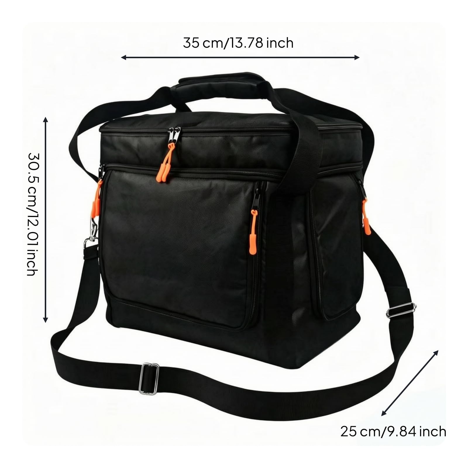 Bolsa con Bolsillos Exriores con Cremallera Ligero Estuche y Correa Hombro Ajustable para Viajes
