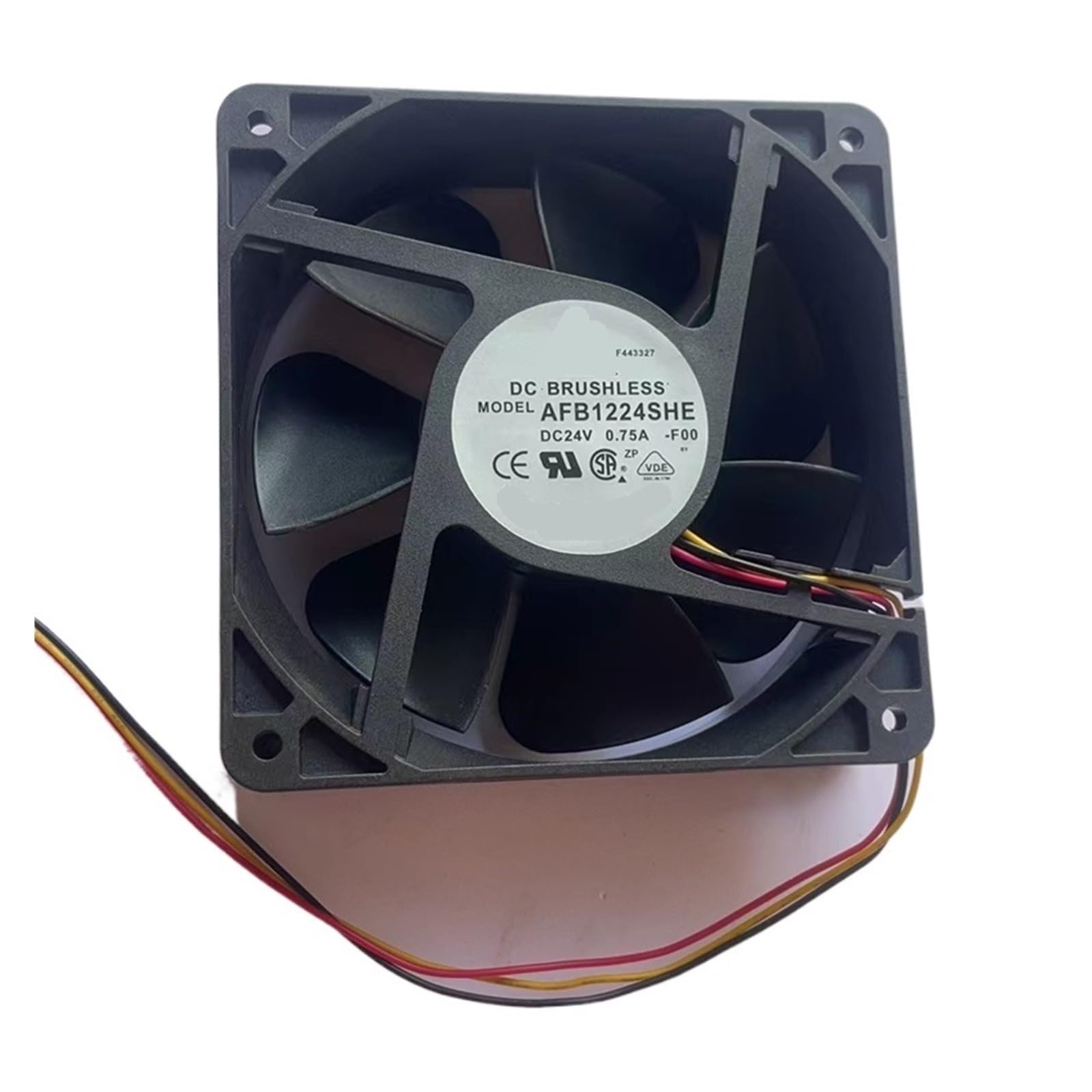 YUSKICCNE 120MM Cooling Fan 3WIRE AFB1224SHE 24V 0.75a 120 * 120 * 38