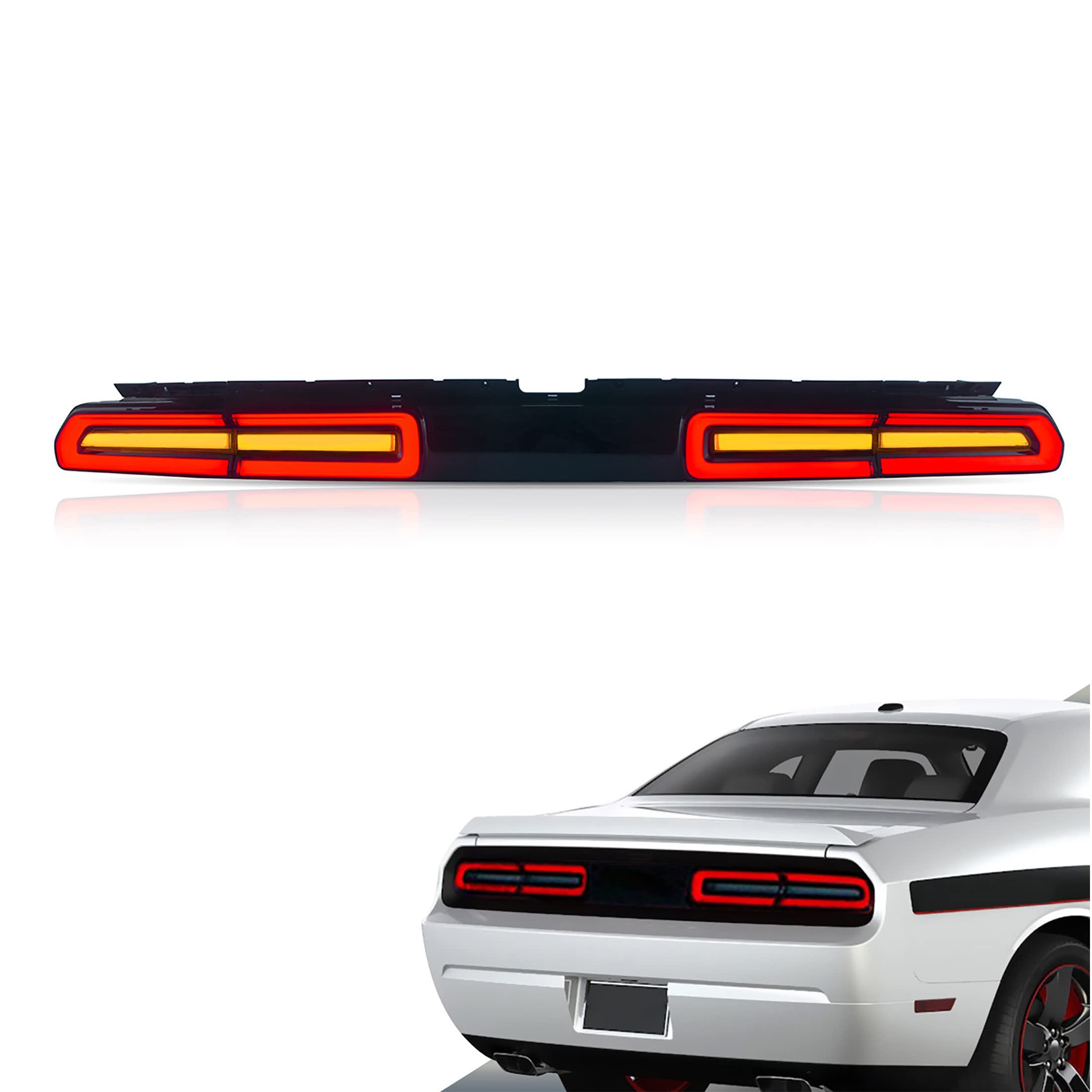 Buy VLAND LED Tail Lights for Do-dge Challenger 2008-2014, Rear Lights ...