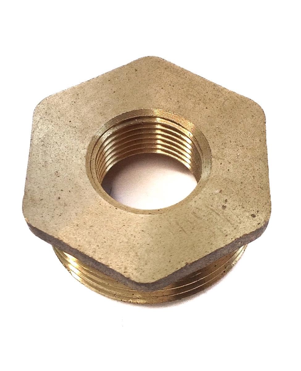 ODSUPPLIES - 3/8" x 1/8" Brass Hexagon Threaded Bush