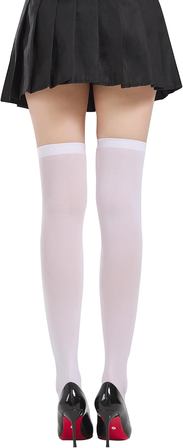 SOUTHRO Thigh High Stockings & Fishnet Tights with Bow, Cute Kawaii Socks