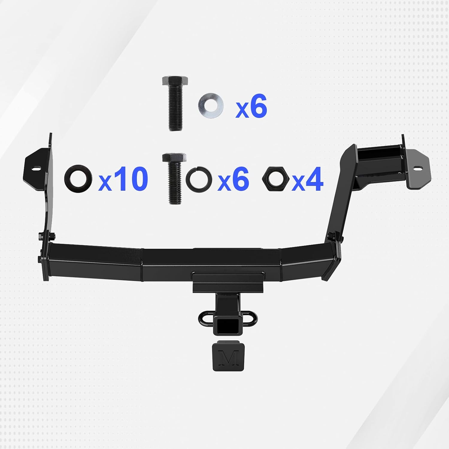Trailer Hitch, 2 inch Towing Hitch Receiver with Class 3 Hitch Cover Compatible with Hyundai Santa Cruz 2022-2025