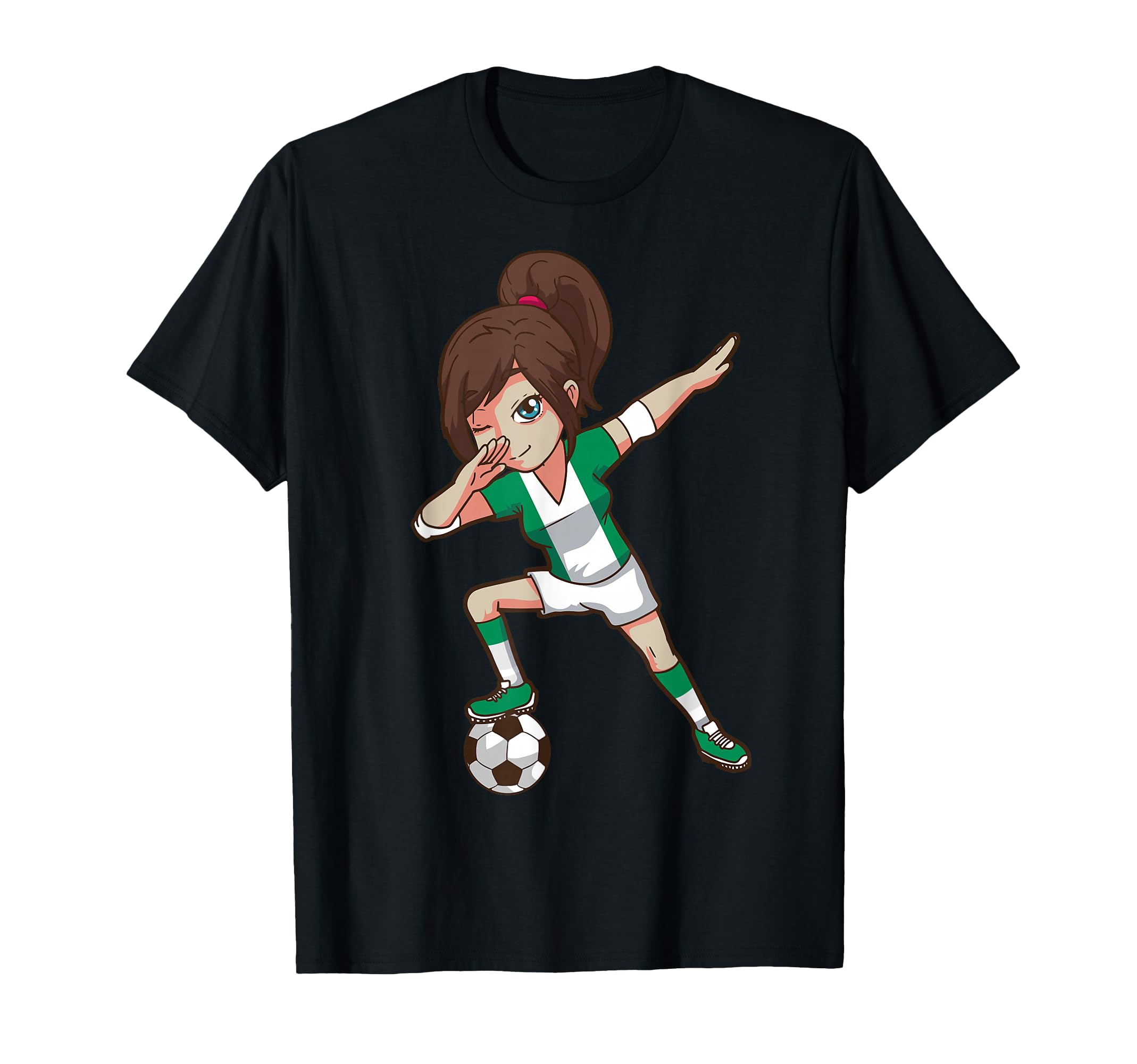 Soccer Fan Nigeria Nigerian Flag T-Shirt