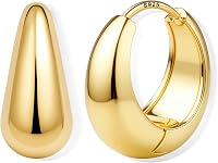 FIOROYAL Pendientes De Aro De Plata De Ley Para Mujer Pendiente Chapado En Oro De 14K Quilates Pendiente De Aro Pequeño Hipoalergénico Para Mujer Pendientes Huggie De Oro De Moda（Oro/Plata）