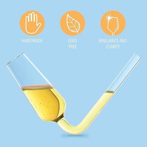 Miniatura 4 de Godinger Copas de champán, copas de champán, copas de champán, copas de champán, copa de champán para beber champán, regalos de elefante blanco,