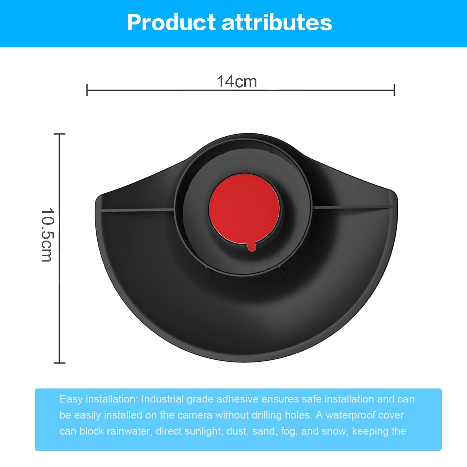 Akoemxeeo Camera Cover for Ring Stick Up Cam Weatherproof, UV-resistant, Dust Protection, Protects Camera from Rain & Sun - Image 3