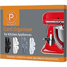 4 Pack Cord Organizer for Kitchen Appliances, Stick On Appliance Wire Organizer Wire Wrapper for Kitchen Appliances Stand Mixers Mix Colors