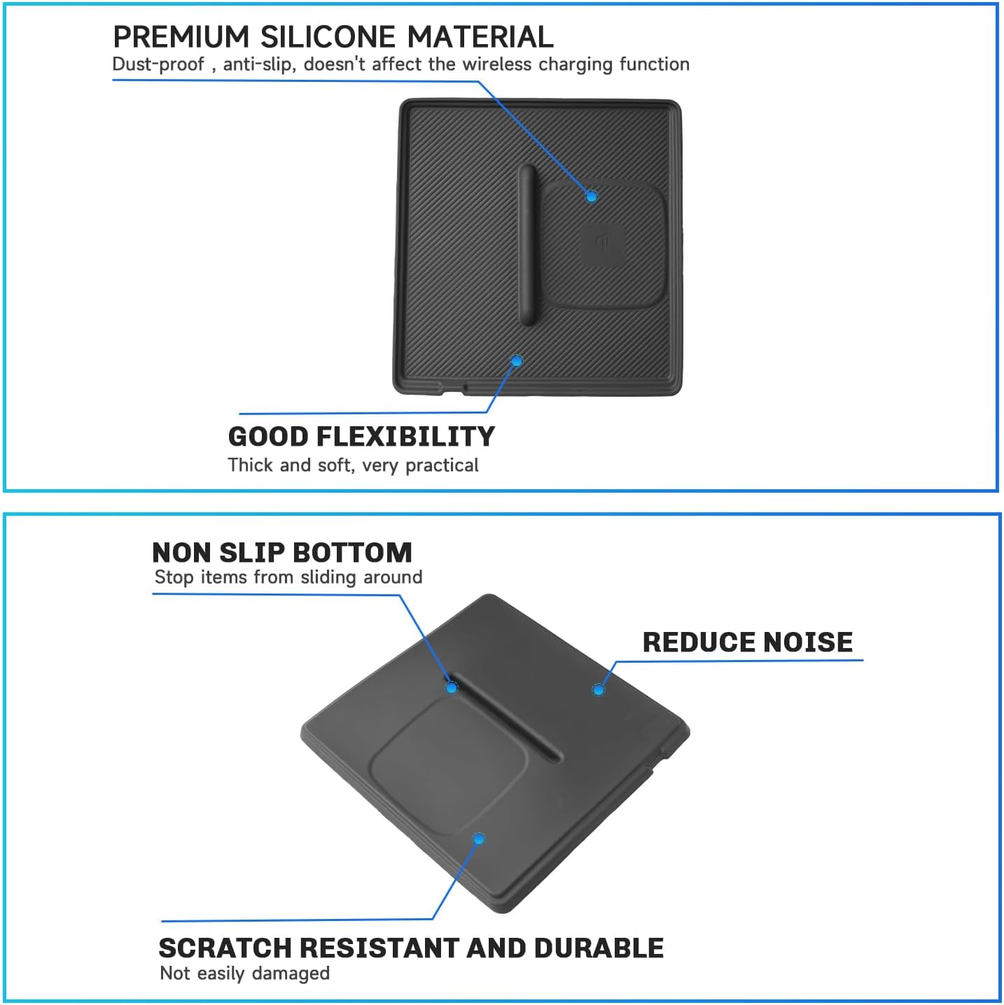 SXCY for 2025 2026 Kia K5 Wireless Charging Protective Mats 2025 2026 Kia K5 LXS/GT/GT-Line/EX Accessories Center Console Inserts Liner Anti-Slip Anti-Dust Waterproof Mats