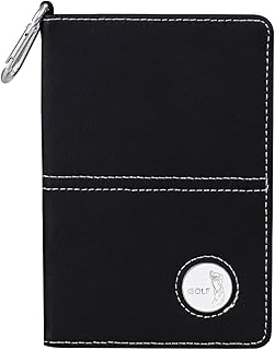 Portable Golf Notebook Leather Golf Scorecard Book Golf Journal Yardage-Book for Sports Outdoor Golf Club Accessories golf notebook refills insert golf notebook holder golf notebook back pocket golf
