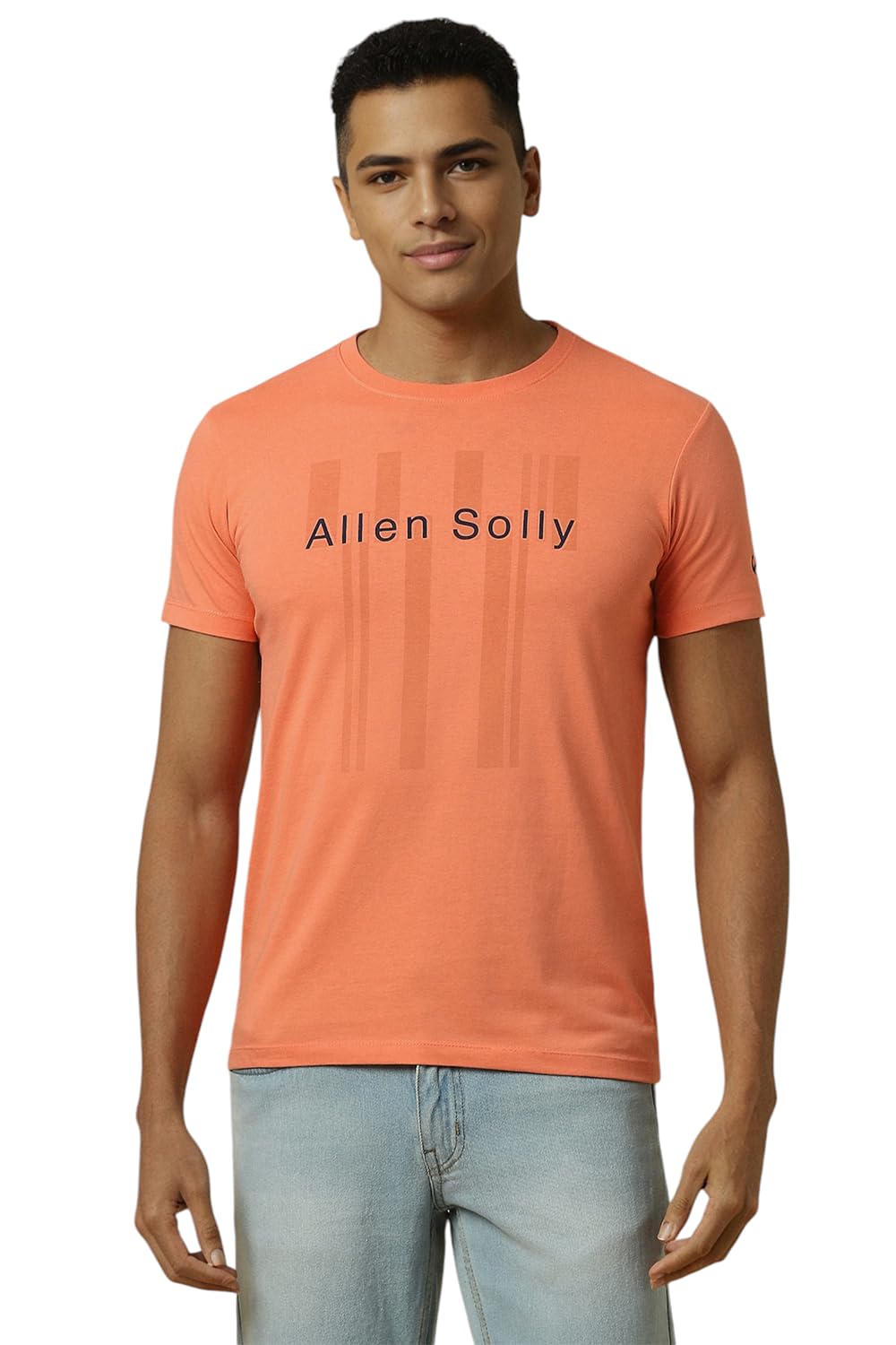 Allen SollyMen's 100% Cotton Regular Fit T-Shirt