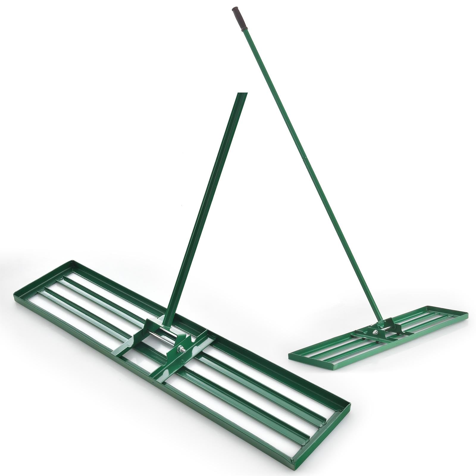SOARS Râteau de Nivellement de Pelouse 91 X 25 CM, Râteau de Jardin avec Poignée Ergonomique Antidérapante de 170 CM, Fabriqué en Métal de Haute Qualité, pour Jardin, Cour, Terrain de Golf