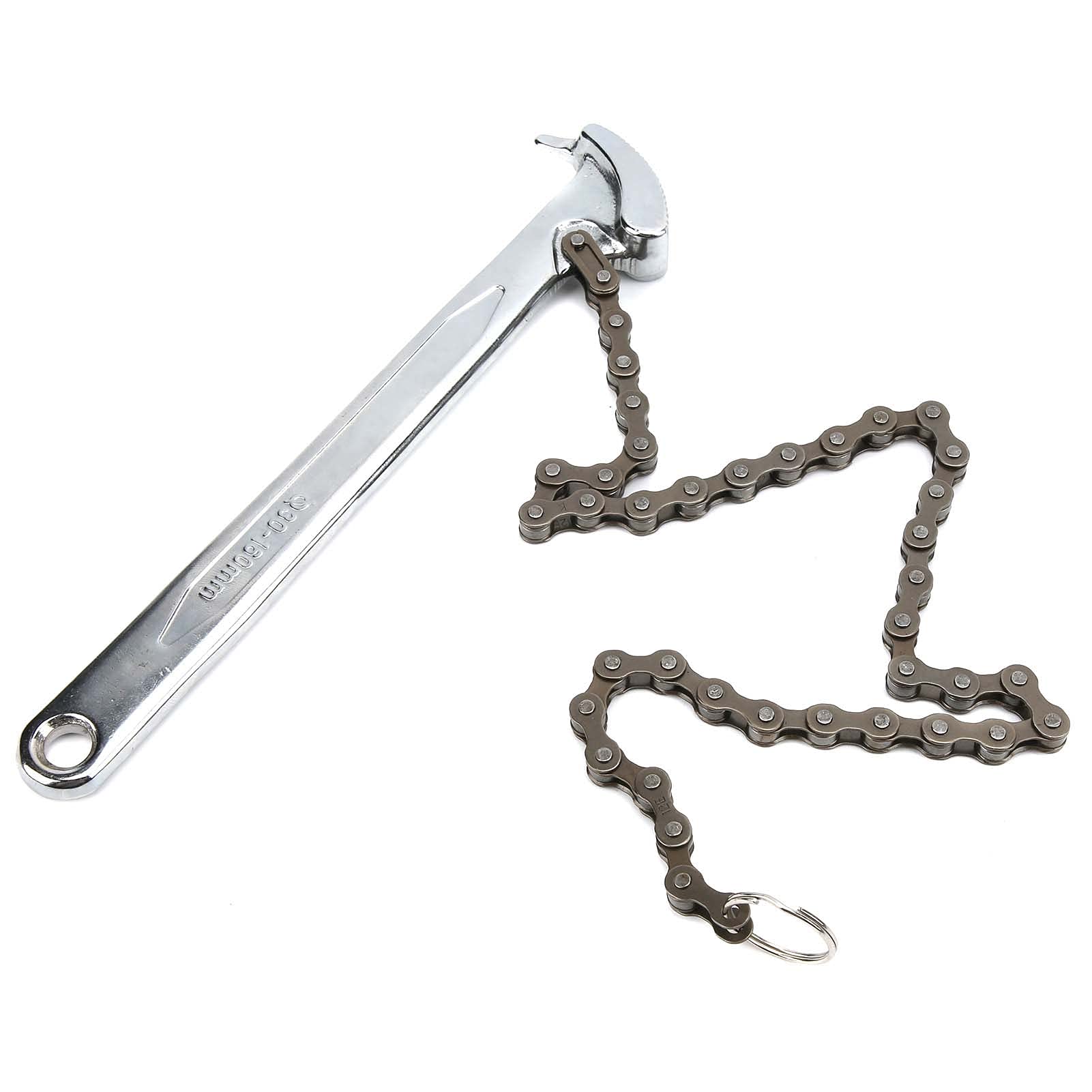 Llave de Cadena Ajustable de 9 Pulgadas para Aflojar, Apretar, Captura de Herramientas de Instalación de Tuberías con Acero Tratado Térmicamente, Accesorios para Herramientas de