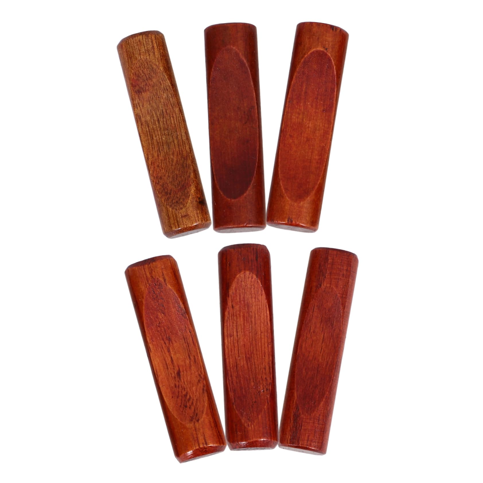 KICHOUSE 6Pcs Natural Wooden Chopstick Rest Elegant Spoon Holder for Dining Table Rustic Design Easy to Clean for Home Decor and Housewarming