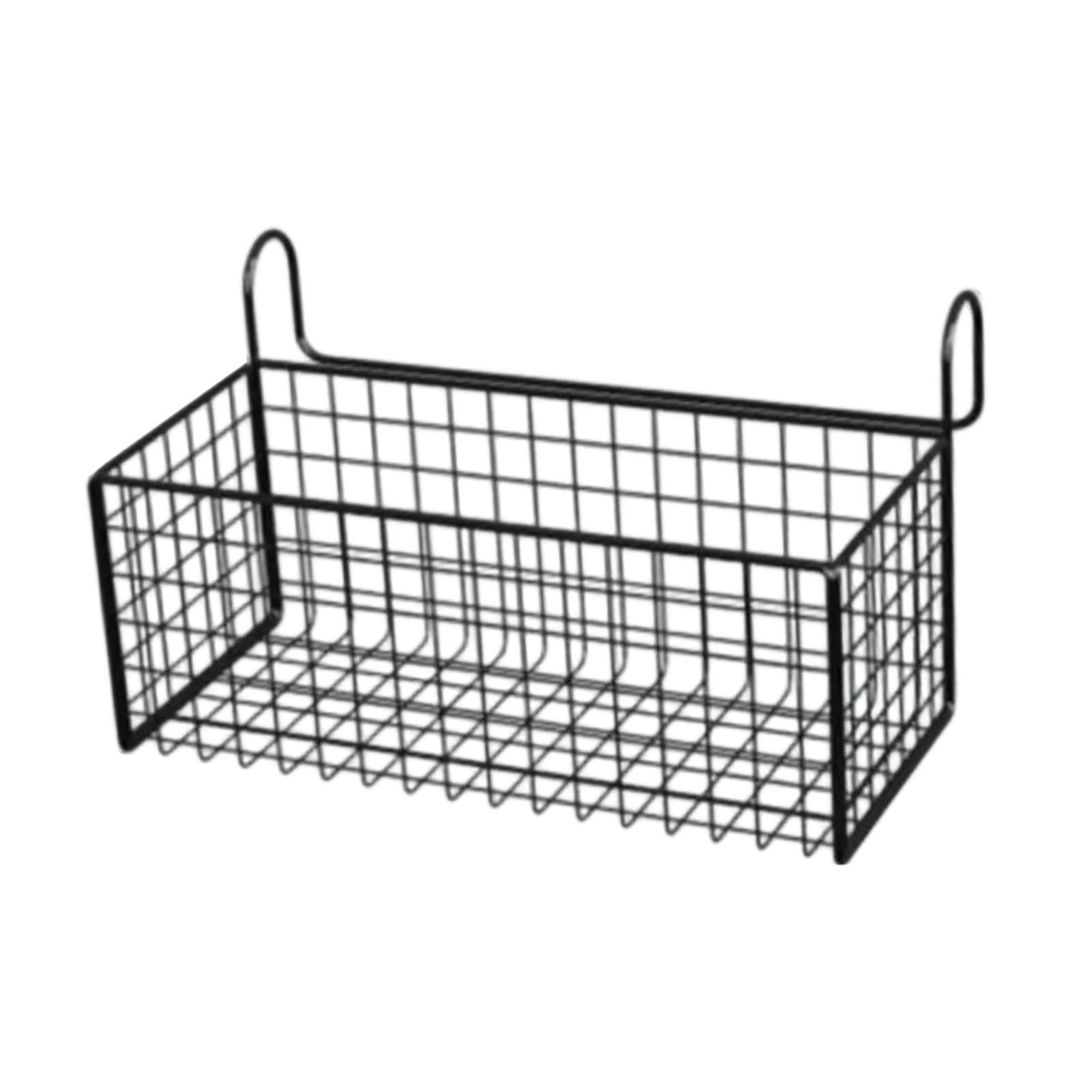 Bedside Hanging Storage Basket Metal Beside Shelf for Dormitory Office Hotel 23cmx10cmx12cm |Home & Garden | Household Supplies & Cleaning | Home Organization | Storage Bags-image-39