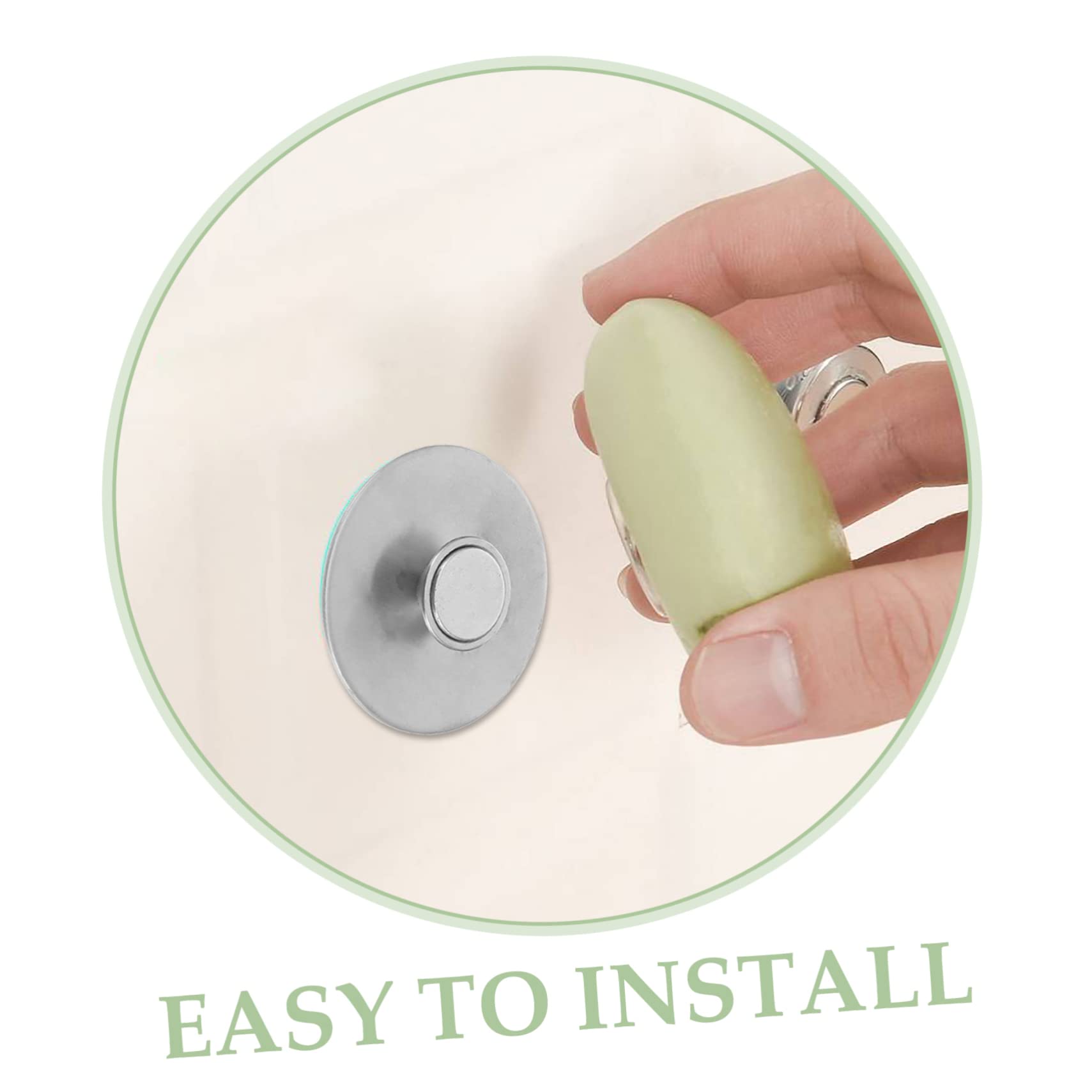 NUOBESTY 5 Pezzi portasapone magnetico porta sapone da parete portasapone da parete saponetta magnetica Titolare Porta sapone magnetico gancio magnetico per sapone Acciaio inossidabile