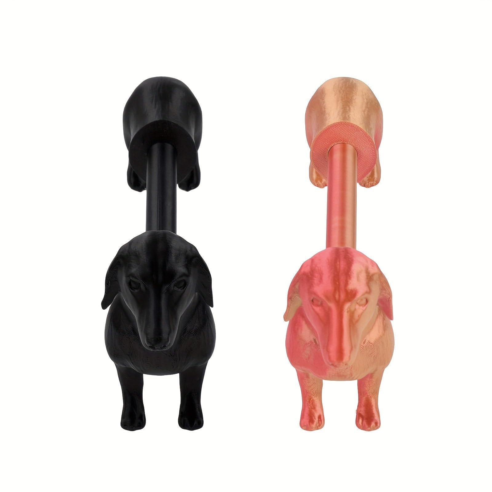 2PCS Tissue Roll Stand Dachshund Shaped Paper Towel Holder for Bathrooms Home Accessory Practical and Decorative Item Bathroom Paper Roll Stand
