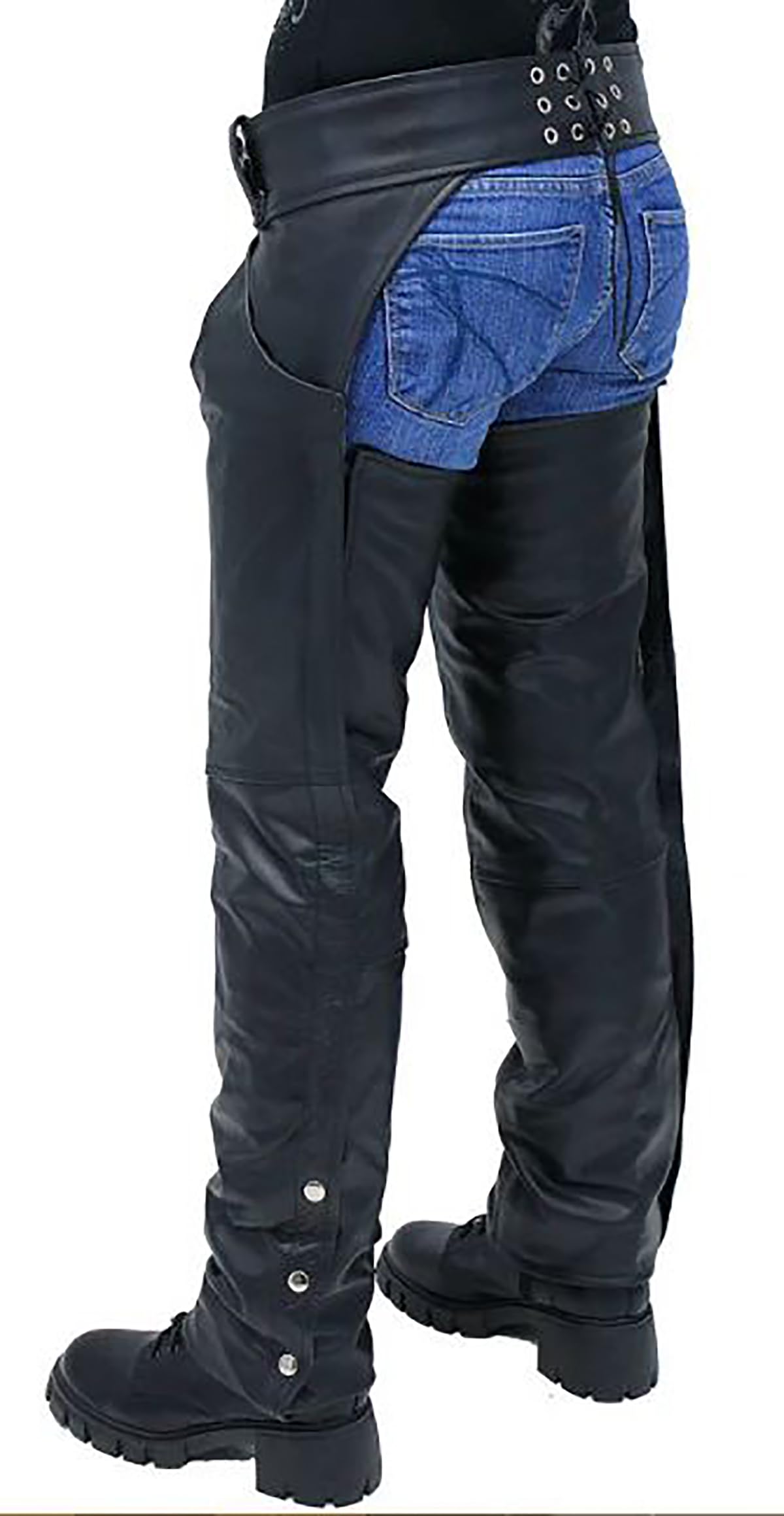 Chaps Cowboy en cuir pour homme