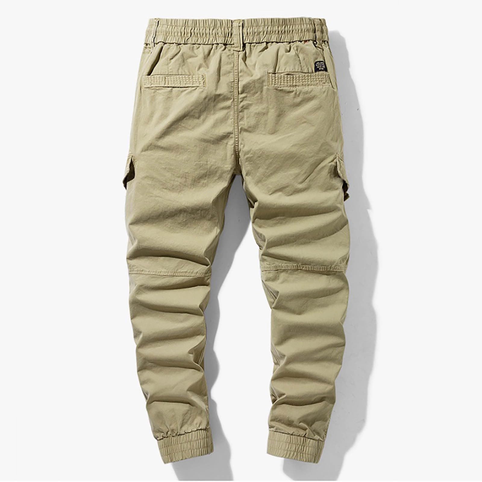 Pantalones cargo largos para hombre, pantalones chinos de montañismo, ligeros, tácticos, pantalones de trekking, pantalones de ocio, cintura elástica con cordón y múltiples bolsillos, pantalones para