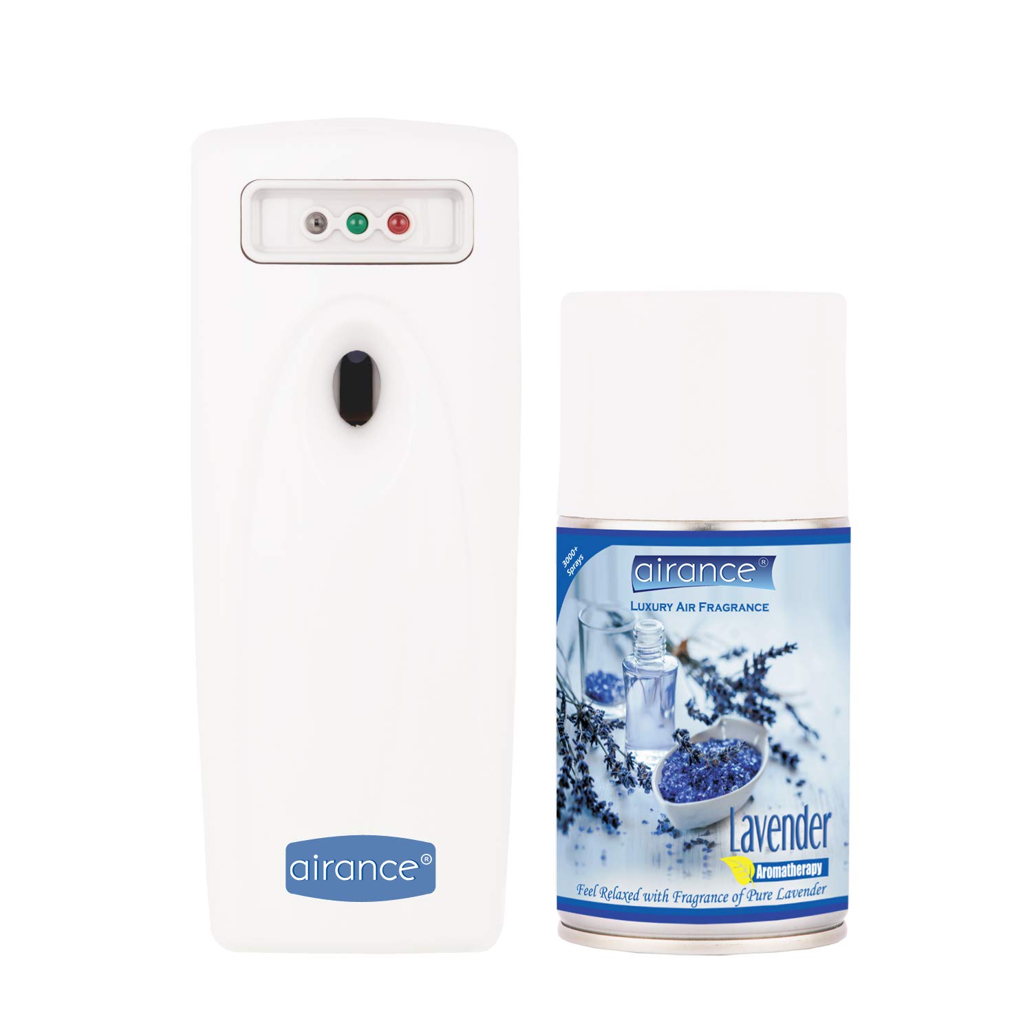Airance Automatic Air Freshner Dispenser (2 Year Warranty) With Refill Lavender - 250 ML 3000+ Sprays (B07SGFYDLQ) Amazon Price History, Amazon Price Tracker
