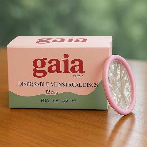 Discos menstruales desechables – 12 unidades Protección contra fugas de 12 horas Cuidado del período cómodo y sin desorden Alternativa