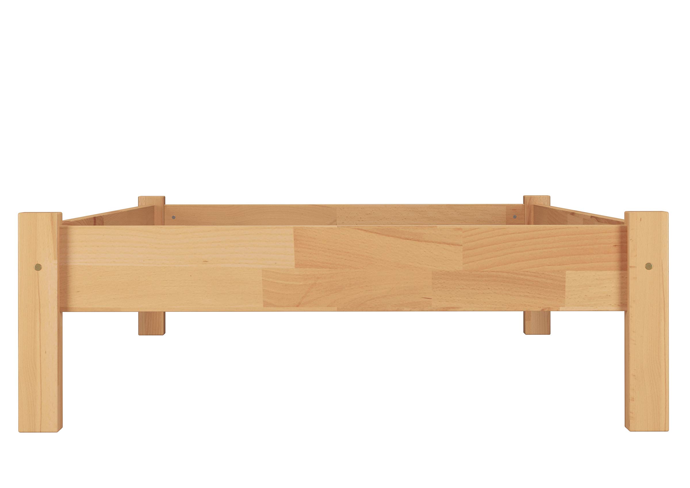Erst-Holz®Futon-Bettgestell Massive Buche 90 x 200