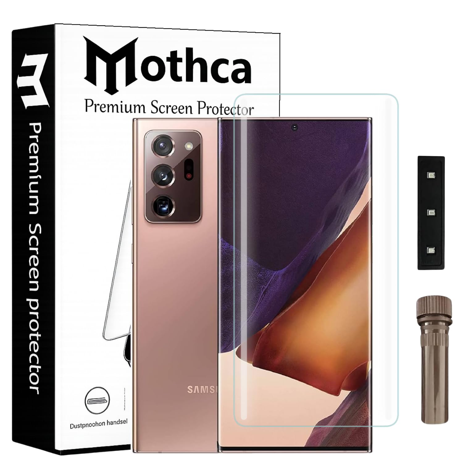 Mothca Premium Curved UV Tempered Glass Screen Protector for Samsung Galaxy Note 20 Ultra | HD Clear | Full Screen Coverage (Pack of 1)-picture-23