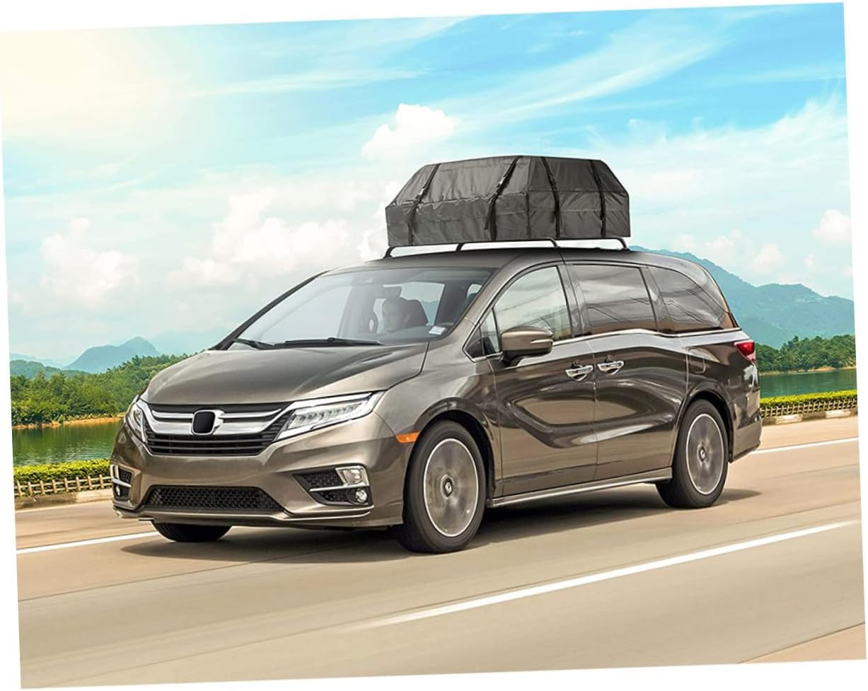 Car Cargo Roof Bag 600d Oxford Waterproof Rooftop Carrier Luggage Storage Bag Dustproof Sunproof for Vehicle Travel