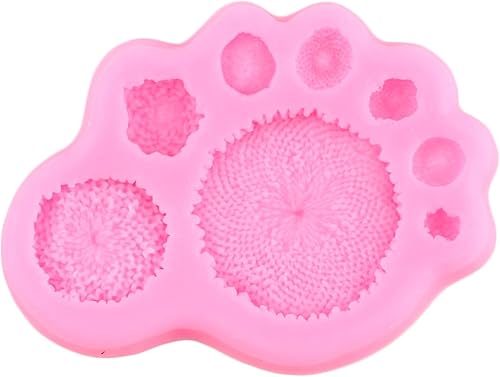 Miniatura 8 de Moldes de fondant de girasol, molde de silicona de estambre de girasol para decoración de tartas, decoración de cupcakes, caramelo y goma de mascar