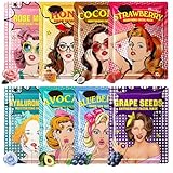 8 Pcs Pack Mascarillas Faciales,Set De Mascarillas Faciales Pack Mujer Regalo,Hidratante Reparadora,Calmante,Mascarilla Facial,Hidratantes Y Nutritivas,Kit De Mascarilla Facial Para Hombre Y Mujer