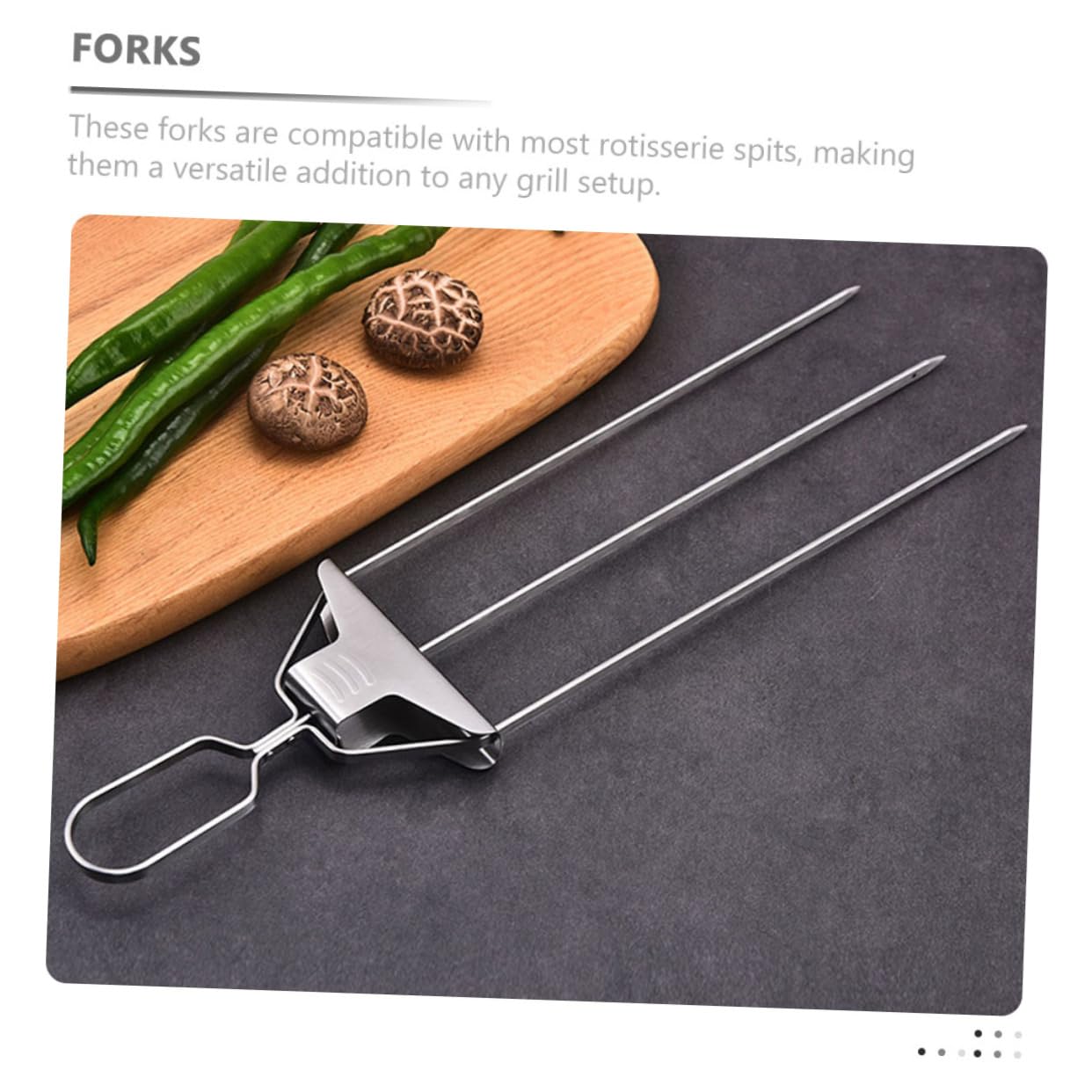 Fourchettes De Viande De Rôtissoire De Gril D'acier Inoxydable, Outil