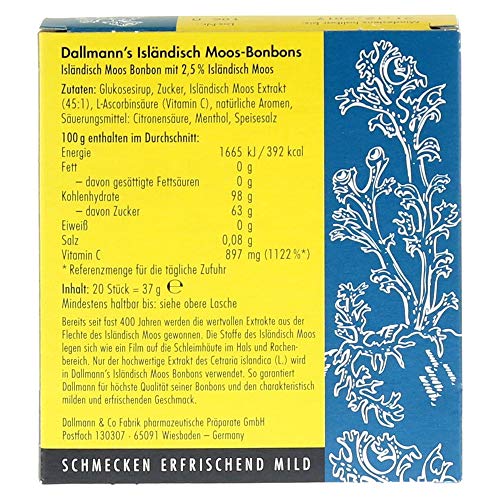 Dallmann's Isländisch-Moos-Bonbons, 20 st. Snoepjes - Image 3