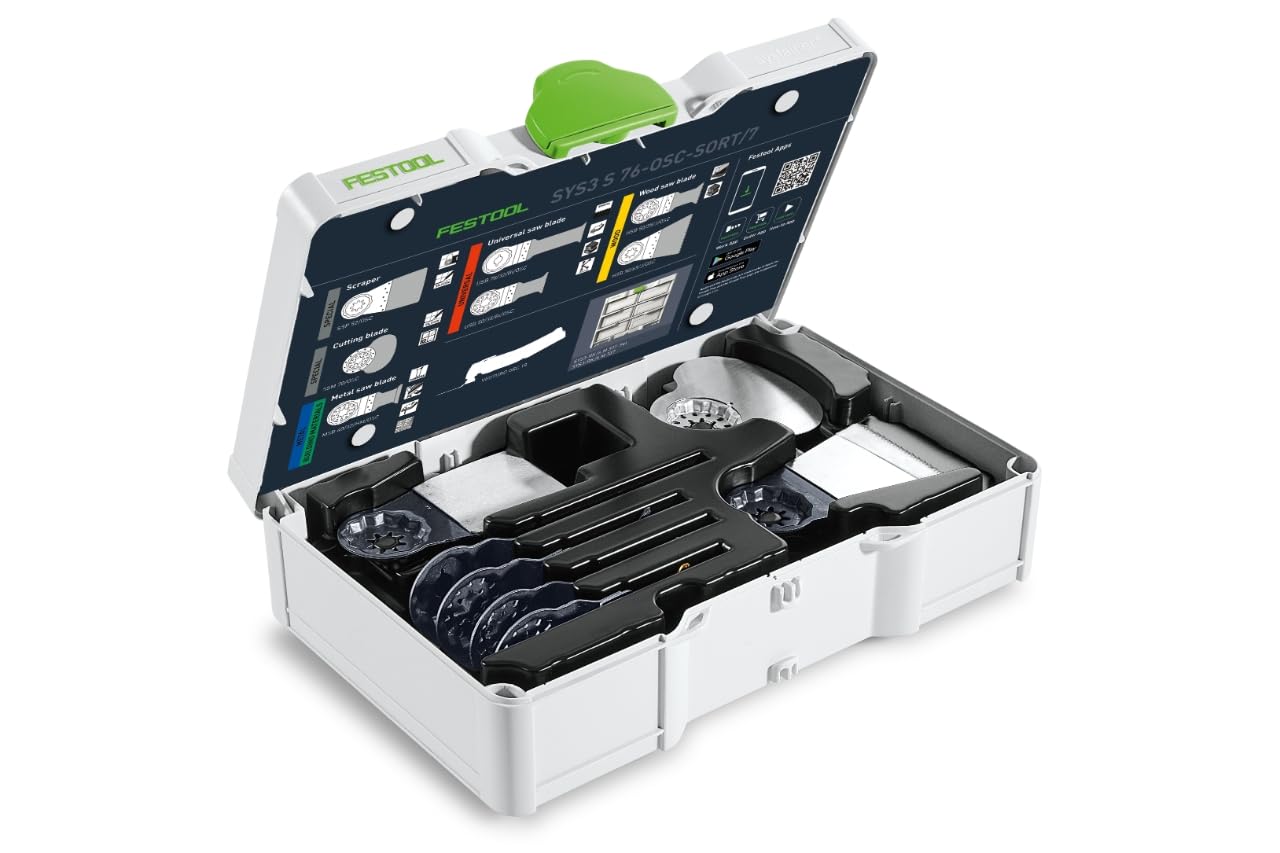 Festool Juego de hojas de sierra oscilante SYS3 S 76-OSC-SORT/7