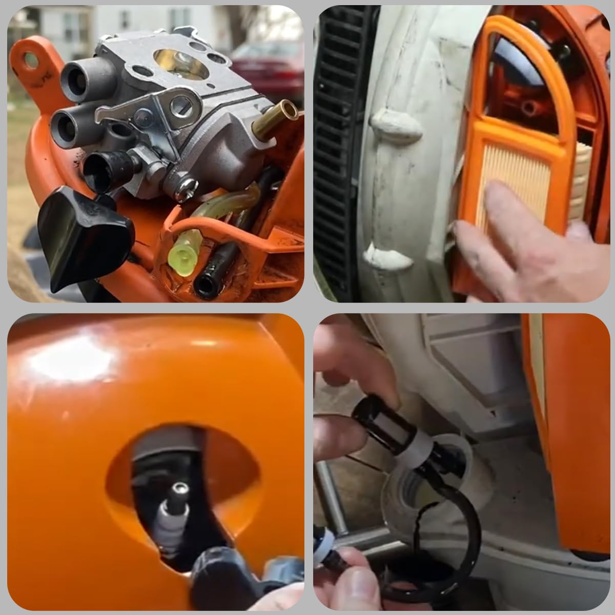 ZAMDOE BR 600 Vergaser für Stihl BR600 BR500 BR550 BR700 Laubbläser, Rucksackbläser, Ersatz für Zama C1Q-S183 C1Q-S184 4282-120-0606 4282-120-0607 4282-120-0608 Teile, mit 4282 141 0300 Luftfilter